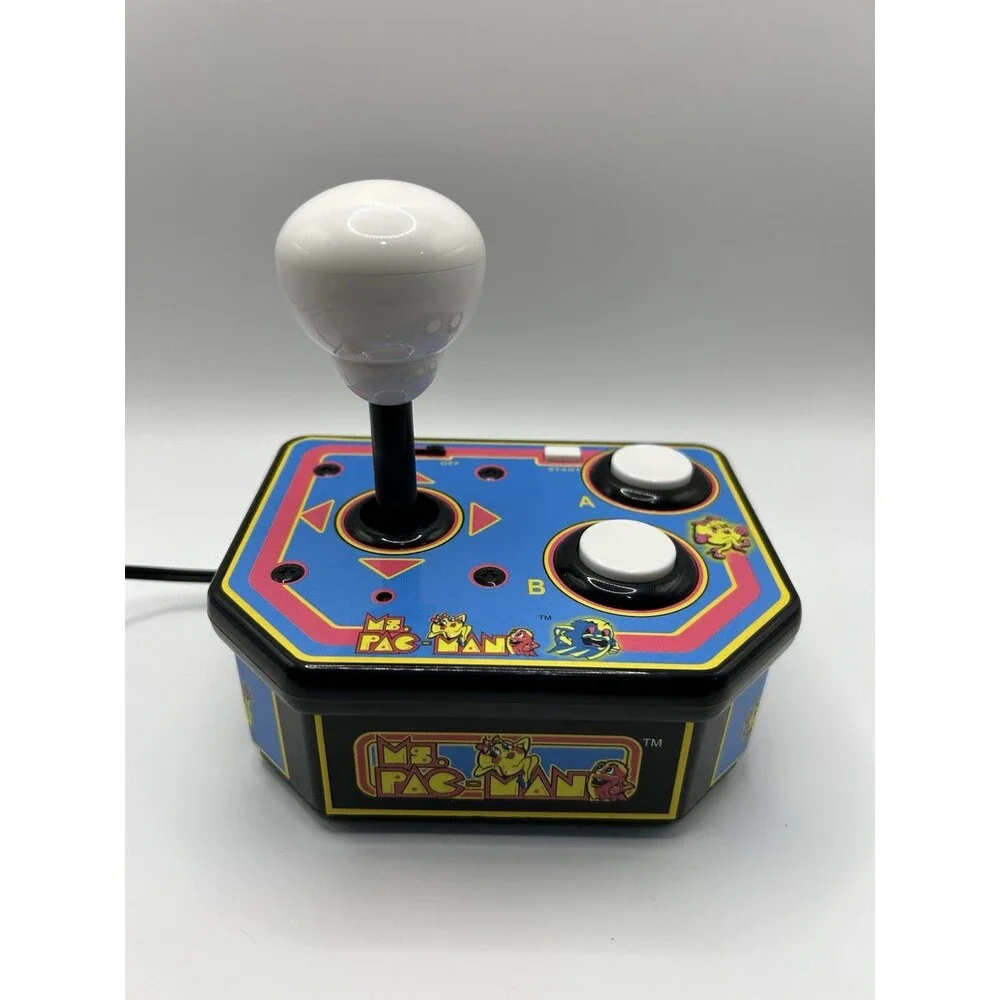 VINTAGE 1993 Bandai Namco Ms Pac-man Plug N Play TV Joystick Video Game Retro !!